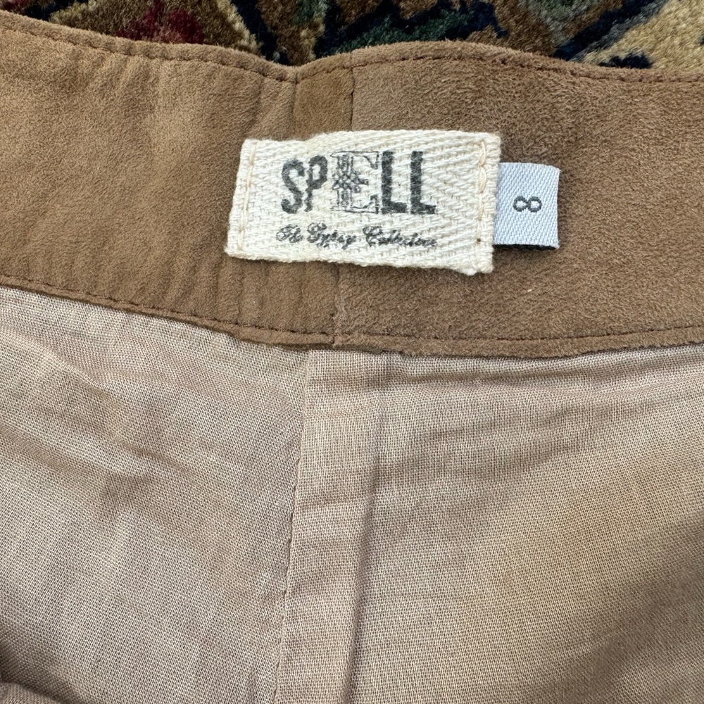 Rare Spell & The Gypsy Cowboy Dreams Suede Fringe Shorts Size 8 - Picture 7 of 16